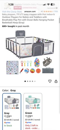 Clocly Baby/toddler Playpen
