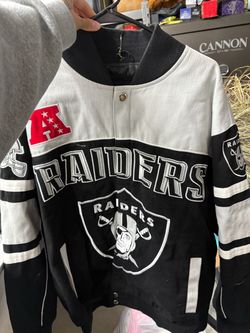 NFL Raiders Varsity Bomber Jacket