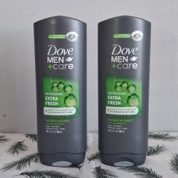 Dove 🕊 MEN + Care Body Wash 18oz ( Refreshing Extra Fresh )