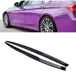 MIC Side Skirts Rocker Panels Body Kit Side Extension Splitter Compatible with F30 F31 2012-2018 (Carbon Fiber Style)
