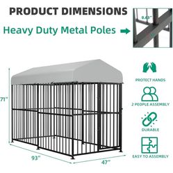 Outdoor Dog Kennel With Cover