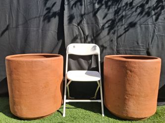 Large Terracotta Cylinder Planters