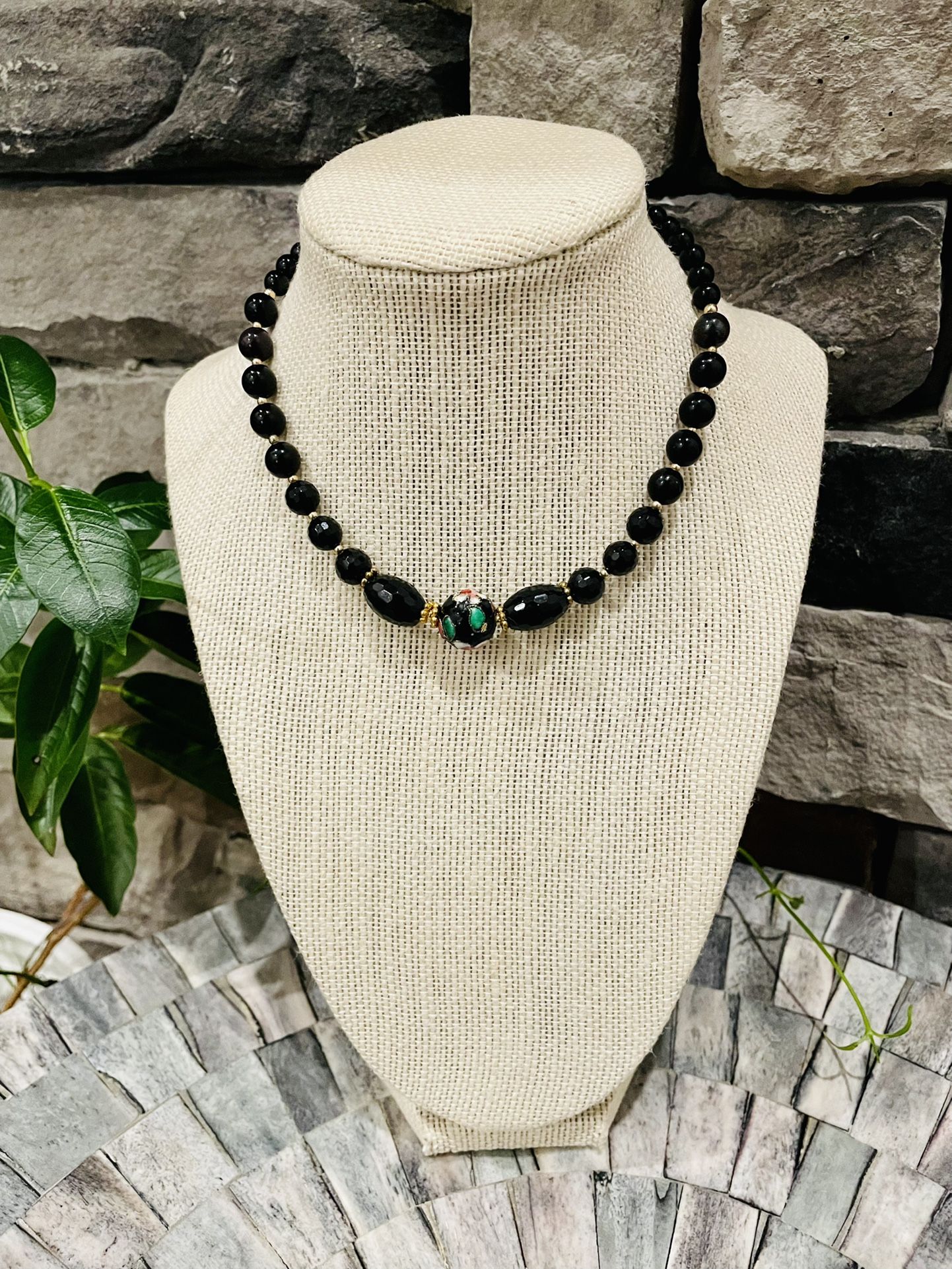 Handmade Black Onyx Necklace