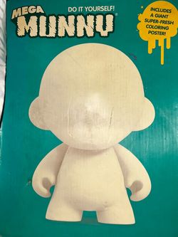Kidrobot 18" Mega Munny DIY Vinyl Figure - New In Box (NIB) Read Description