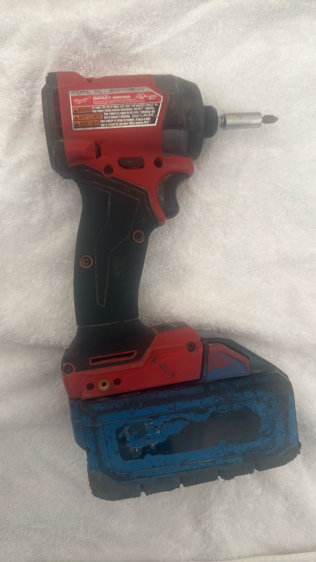 Milwaukee Impact Drill And Battery