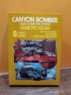 Atari 2600 Canyon bomber hate video game CIB