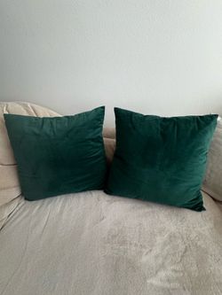 Emerald Green Accent Pillow Covers Only (2)