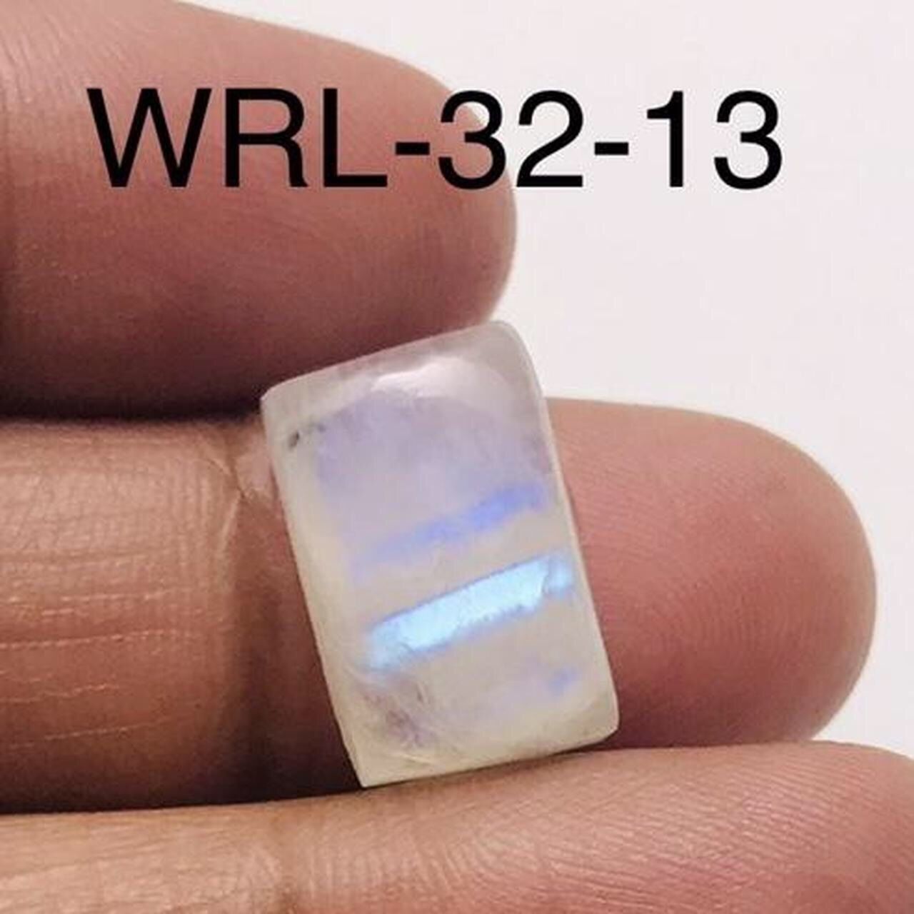 White Rainbow moonstone Square Shape Cabochon-WRL-32-13