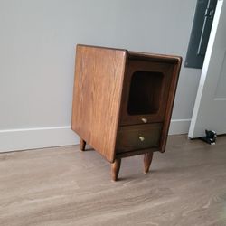 Wood nightstand