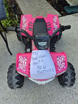 ATV PowerWheel (brand new battery)