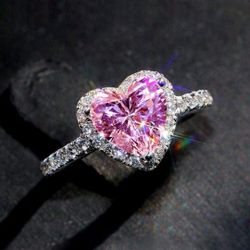 Pink Heart Ring NWT 