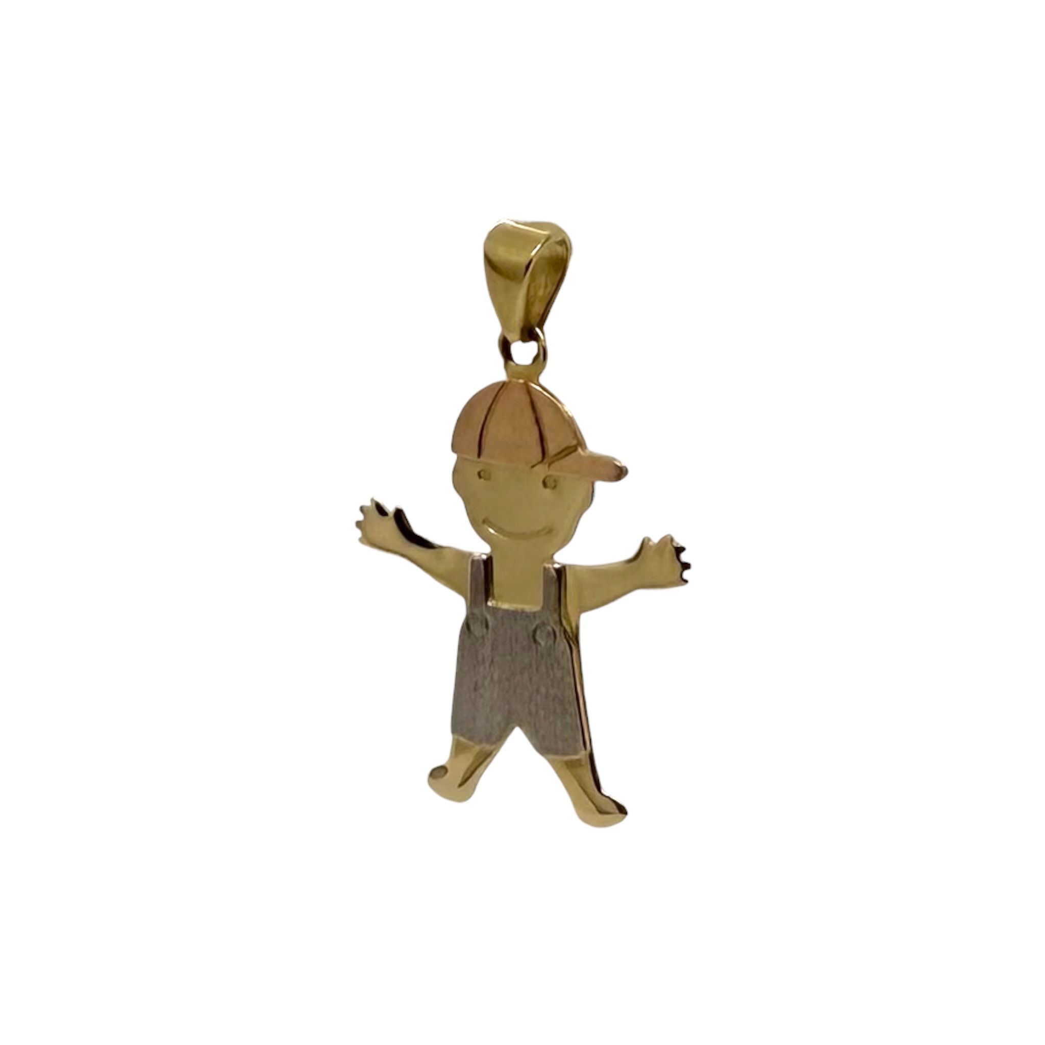Pendant Solid Gold 14k. Boy