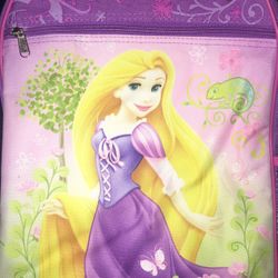 Disney backpack- Rapunzel- 2 Zippers And 2 Netted Holders
