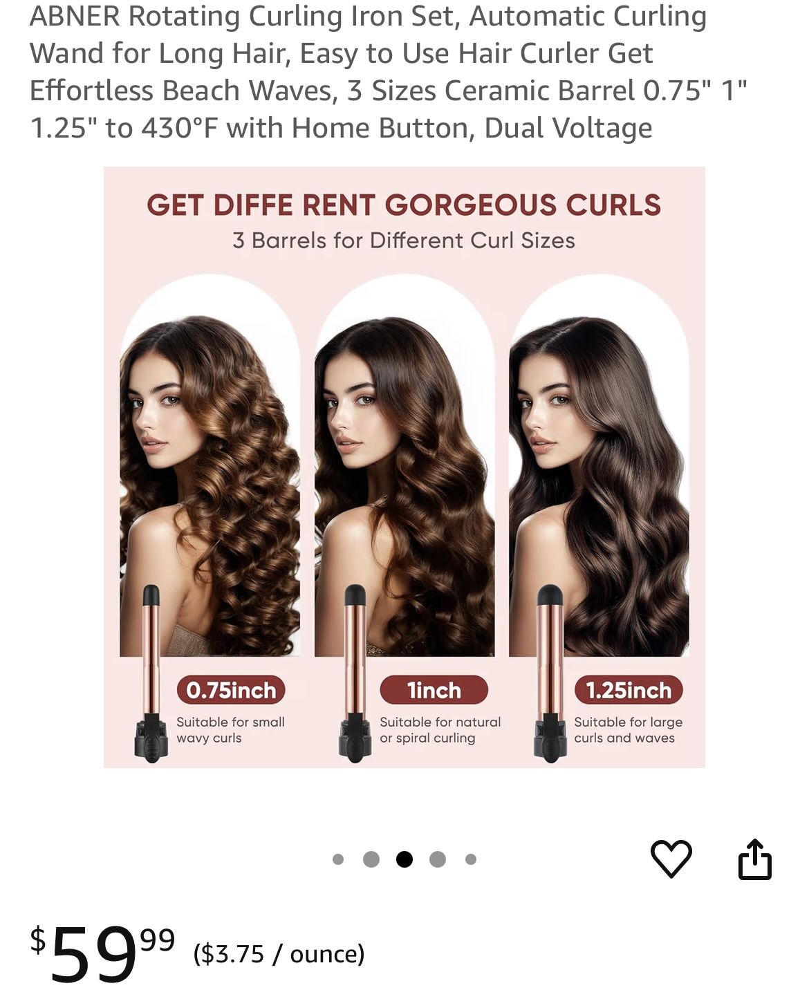 Brand New Rotating Curling Iron Set
