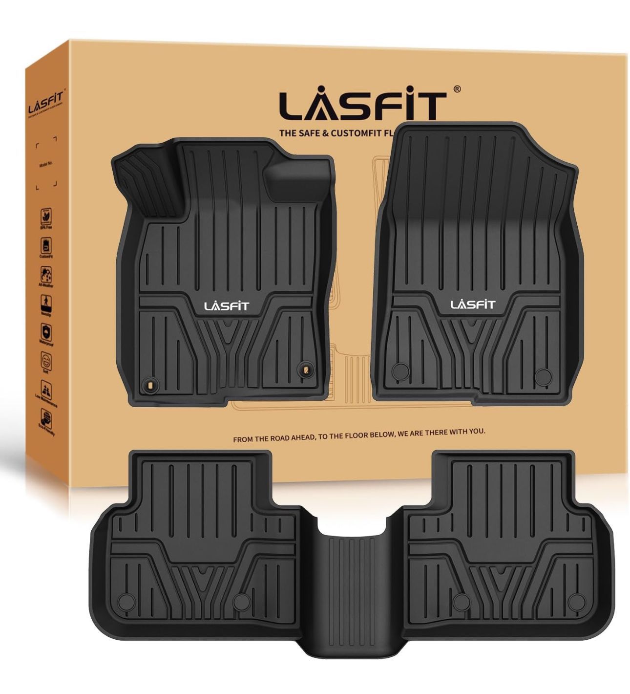 LASFIT Floor Mats Fit for 2022-2024 Honda Civic/ 2023-2024 Acura Integra