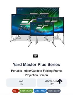 Brand New 200” Elite Screens Outdoor Projection Screen