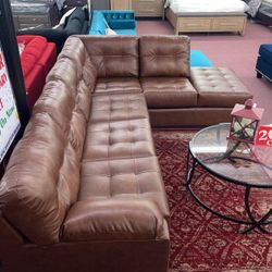 🇺🇸HUGE Blowout Furniture Sale!🇺🇸 Brand New Faux Leather Sectional! $50 Down Takes It Home Today!
