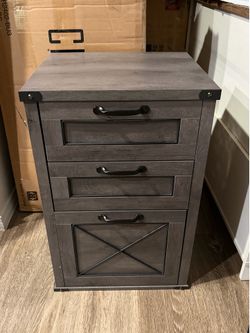 Brand new gray 3 drawer Filing Cabinet