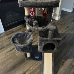 Cat Tower- Hey-Brother 37”Tx 27”Wx 27” D
