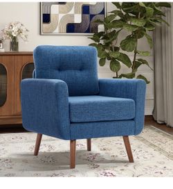 Blue accent chair