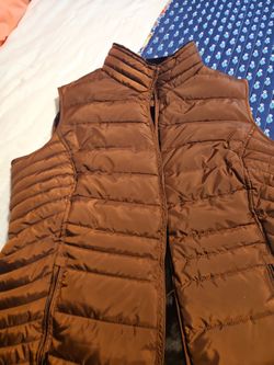 Brown Plush Weather Vest