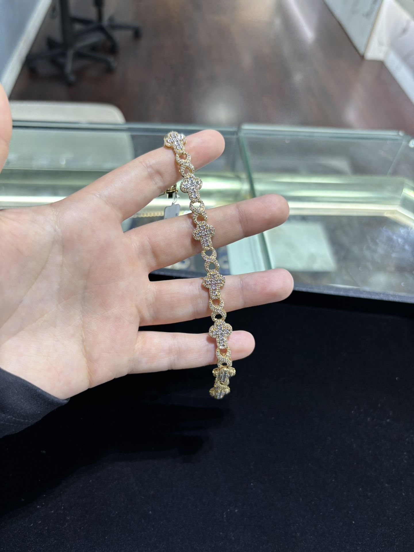 10k Gold Diamond Bracelet