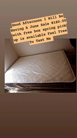 Full Size Bed With Free Box spring 