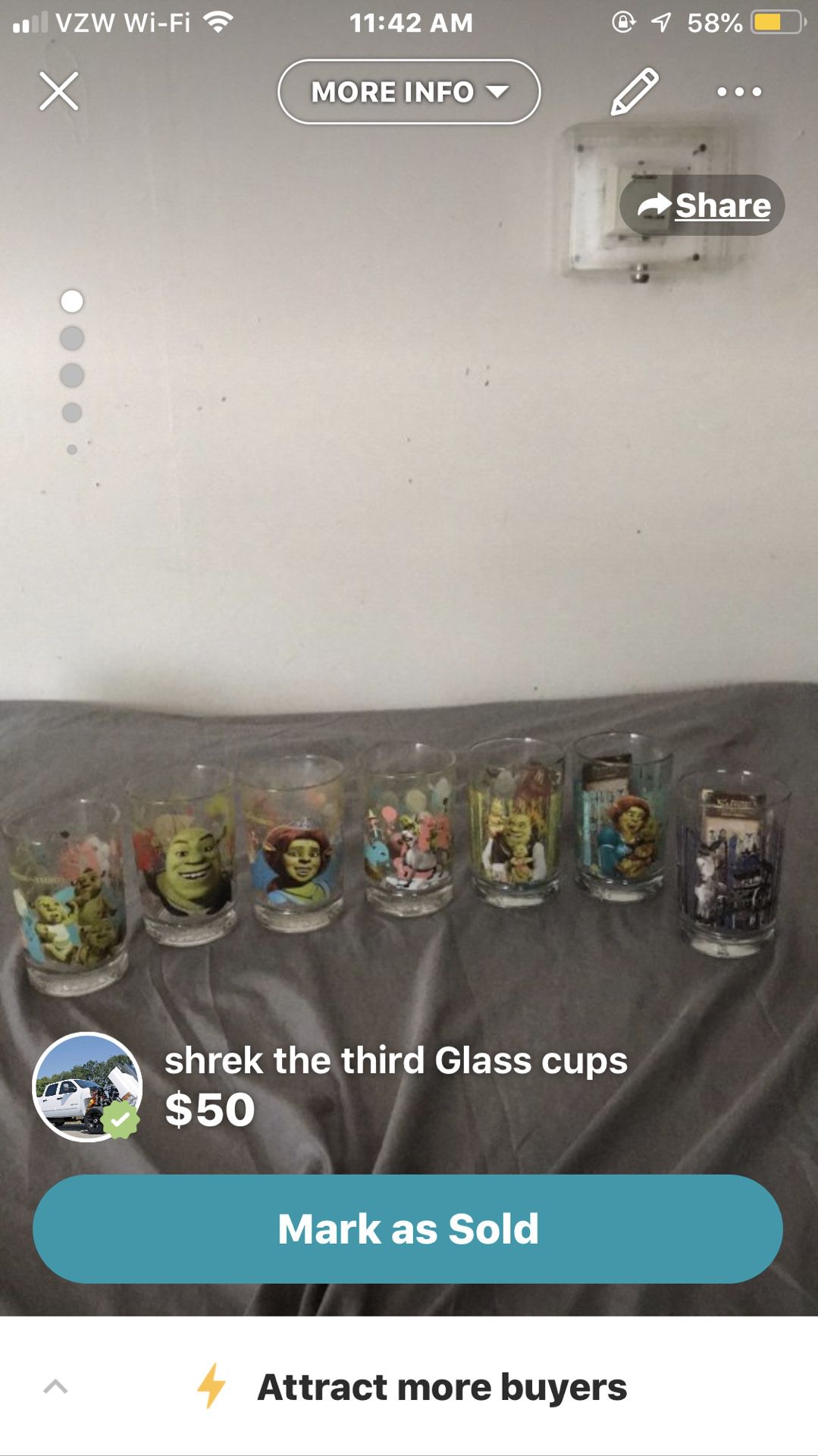 Shriek the third glass cups