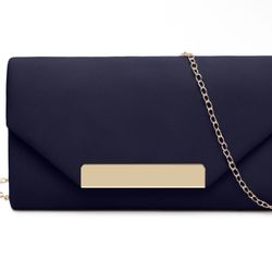Navy Blue Clutch Purse