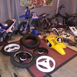 SELLING YAMAHA PW 50 BIKES, FRAMES, MOTORS ACCESSORIES AND MORE AS PACKAGE DEAL FOR CHEAP!
