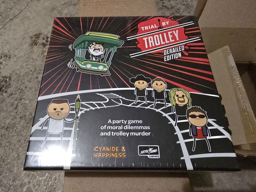 Trial By Trolley - Kickstarer Derailed Edition. Brand New