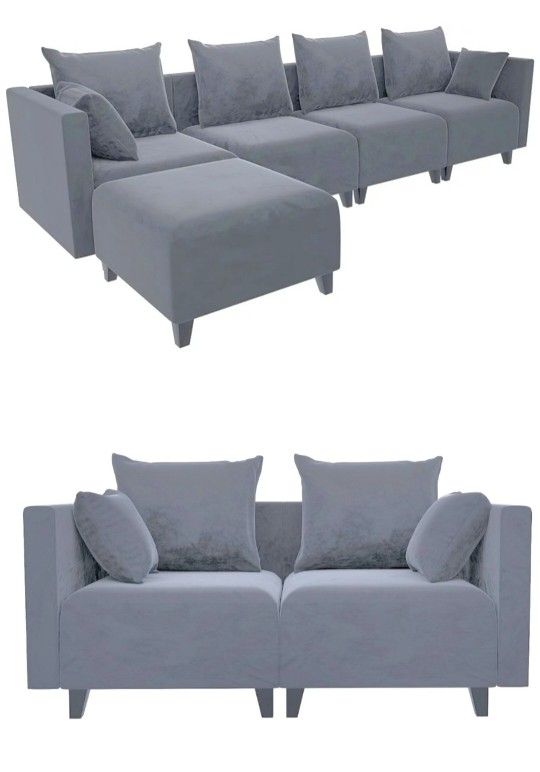 4 Seater And Loveseat Sofa Set