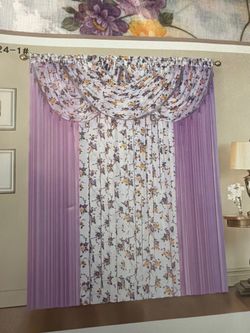 4-Piece Sheer Curtain Set