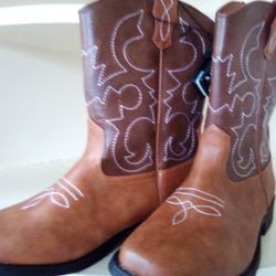 Cowboy Brown Leather Boots 