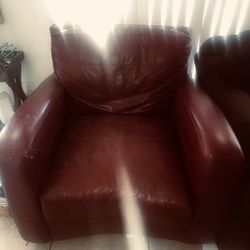 Red leather Chair 