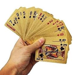 Feel Like A Millionaire with these Gold *Waterproof* Playing Cards!