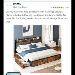 Brand New California King Bed Frame