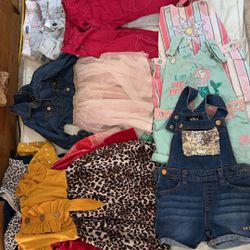 2 T Girl Clothes With A Few 24 Months Items 
