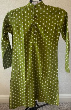 Green Printed Kurta Size 12