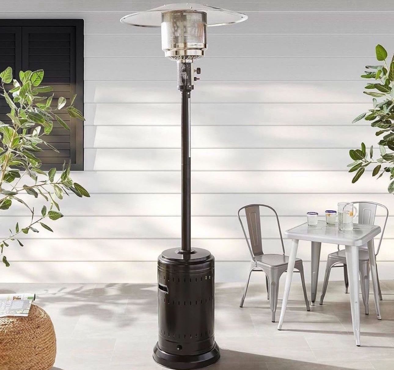 Amazon Basics Commercial Outdoor Patio Heater, Havana Bronze