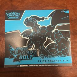 Pokemon TCG Scarlet & Violet Black Bolt Pokemon Center Elite Trainer Box ETB