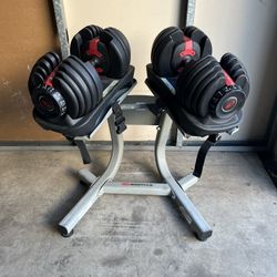 Dumbbell Adjustable Weights BowFlex 5-52.5 with Stand