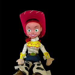 Toy Story 18” Jessie Cowgirl Plush Doll Disney Park plastic face