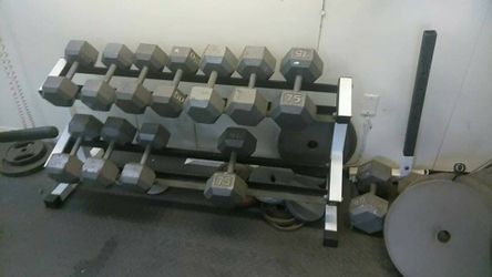 Dumbell Set With Rack