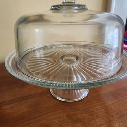 Antique Cake Plate With Cover