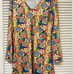 For G and PL Women's 60s Hippie Dress - Size Large - EUC