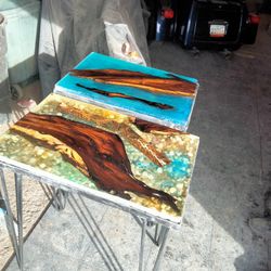 Iron Wood, Epoxy Tables