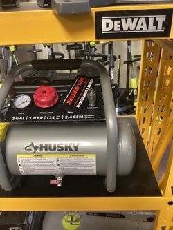 Husky Corded 2 Gallon Quite Compressor $160