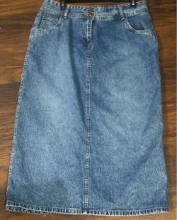 Women's Denim Midi Skirt