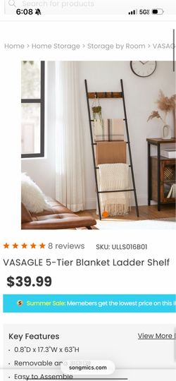 5 tier blanket ladder